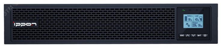 Источник бесперебойного питания Online Innova RT II 3000 Ва фаза 1/1, Tower/ Rack, 8хIEC C13, RS232 и USB type B и Порт SNMP, c АКБ 308158 IPPON