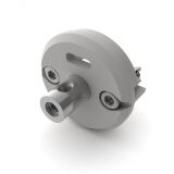Заглушка ROUND-D30-DUAL с втулкой и отверстием (ARL, -) 029216 Arlight