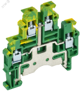 Колодка клеммная CTS-ML-PEN земля 2 ур. 4мм2 IEK YCT13-03-2-K52-004 IEK