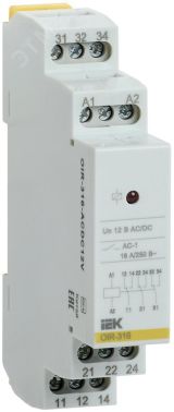 Реле промежуточное OIR 3 конт (16А). 12 В AC/DC OIR-316-ACDC12V ONI