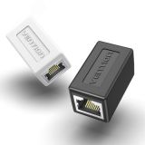 Адаптер соединитель RJ45 F на RJ45 F 8p8c кат. 6, контакты позолоченные, белый 1000667022 Vention
