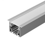 Профиль с экраном S2-LINIA55-F-2500 ANOD+OPAL (ARL, Алюминий) 021176 Arlight