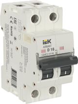 ARMAT Выключатель автоматический двухполюсный D 16А M10N AR-M10N-2-D016 IEK