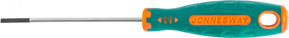 Отвертка стержневая шлицевая ANTI-SLIP GRIP, SL2.5х75 мм 046117 Jonnesway