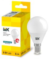 Лампа светодиодная ALFA G45 шар 8Вт 230В 4000К E14 IEK LLA-G45-8-230-40-E14 IEK