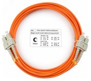 Шнур оптический duplex 5м SC-SC 62,5/125 мм LSZH 7625c Cabeus