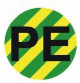 Наклейка 'PE' d=20мм PROxima an-2-07-1 EKF