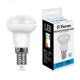 Лампа светодиодная LED зеркальная 5вт Е14 R39 дневной 25518 FERON
