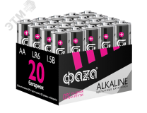 Элементы питания алкалиновые LR 6  (AA) ФАZА Alkaline (20 шт. в упаковке) LR6A-P20 JazzWay
