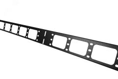 Вертикальный кабельный органайзер в шкаф ширина 75 мм 38U цвет черный ВКО-М-38.75-9005 ЦМО