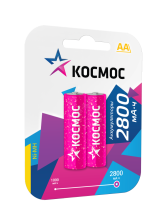 Аккумулятор R6 (AA) Ni-Mh 2800MAh KOCR6NIMH2800MAH2BL Космос