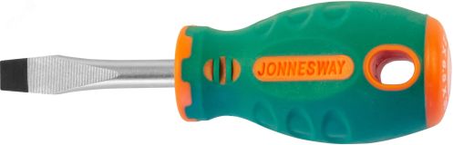 Отвертка стержневая шлицевая ANTI-SLIP GRIP, SL6.5х38 мм 049955 Jonnesway