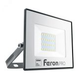 Прожектор светодиодный ДО-30w 6400К 3000Лм IP65 черный Feron.PRO 41539 FERON