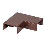 Поворот 90 градусов (20х10) (4 шт) Plast под темное дерево abd-20-10x4 EKF