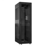 Шкаф серверный 42U 800х1200 передняя дверь: стекло IP41. задняя дверь: двустворчатая перфорированная IP20. боковые панели: перфорированные. цвет: черный RAL9005  EX 8242.9142 SYSMATRIX