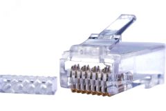 Коннекторы 8P8C (Компьютерные разъемы) U/UTP Cat.6 3U (RJ-45) Уп. 100шт. 10-0206 SUPRLAN