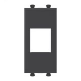 Адаптер без шторки для Keystone Avanti Черный матовый 1 модуль 4412211 DKC
