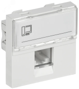 PRIMER РКИ-20-00-П-6 Розетка компьютерная RJ45 UTP кат.6 (2 модуля) белая IEK PR-KK40D-RI-0-2-1C06U-K01 IEK