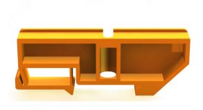 Изолятор нулевой шины на DIN-рейку 35мм желтый 32250DEK Dekraft