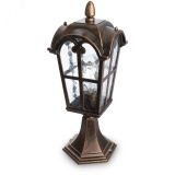 Светильник PL105 60W 230V E27 160*160*450 черное золото (на постамент 0,45м) 11297 FERON