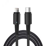 Кабель USB Type-C - Lightning для Apple, 3А, 1м, черный 18-7069 REXANT