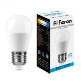 Лампа светодиодная LED 11вт Е27 дневной матовый шар 25951 FERON