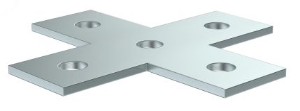 Пластина соед. X-образная для STRUT-профиля HDZ CLM50D-PXS-136-40-HDZ IEK