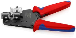 Стриппер прецизионный со сменными фасонными ножами для ПТФЭ силикона Radox KapTon зачистка 25 4 6 10мм (AWG 13-7) L=195мм 2-компонентные рукоятки KN-121210 KNIPEX