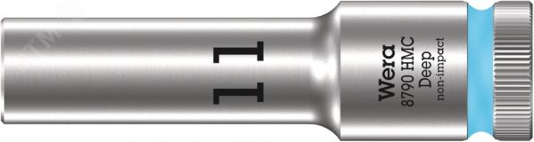 Головка торцевая шестигранная 8790 HMC Deep DR 1/2 глубокая 11 x 83 мм WE-004551 Wera