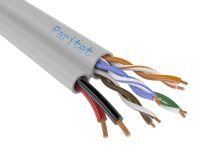 Кабель (провод) ParLan combi U/UTP4 Cat5e PVC 2х0,75 100574 Паритет