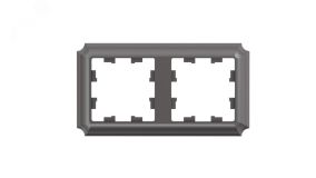 ATLASDESIGN ANTIQUE 2-постовая рамка, универсальная, МОККО ATN100602 Systeme Electric