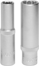 Головка торцевая глубокая 12-гранная 1/4''DR, 12 мм 052982 Thorvik