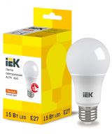Лампа LED ALFA A60 груша 15Вт 230В 3000К E27 (6шт) IEK LLA-A60-15-230-30-E27-6 IEK