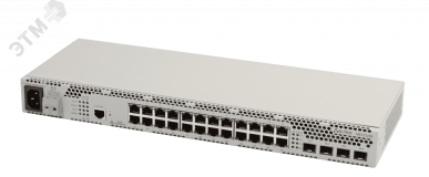 Коммутатор управляемый L3 24 порта 10/100/1000 Мб/с, 4хSFP, SFP+, 220В AC 1000660526 ELTEX