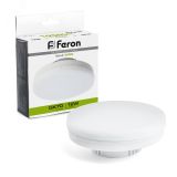 Лампа светодиодная LED 12вт GX70 белый таблетка 48301 FERON