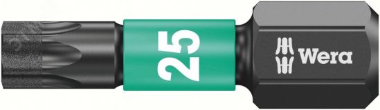 Бита ударная 867/1 IMP DC Impaktor TORX алмазное покрытие хвостовик 1/4 C 6.3 TX 25 x 25 мм WE-057625 Wera