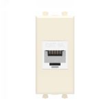 Avanti Компьютерная розетка RJ-45 без шторки модульная, кат.6А,  Ванильная дымка, 1 модуль 4405671 DKC