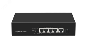 Коммутатор неуправляемый 4 порта PoE 100/1000 Мб/с, 2хSFP ЭКО57105 Gigalink