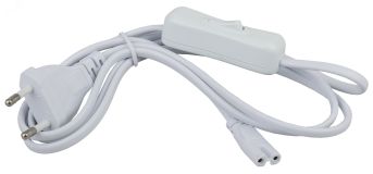 Cетевой шнур с выключателем LLED-A-CABLE-1.5m-SW-W (200/4200) Б0025694 ЭРА