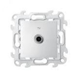 Розетка TV проходная цвета алюминий S24 Harmonie 2410475-033 Simon