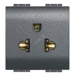 Розетка 2К 16A Евро-американский стандарт 2 модуля L4126S BTicino