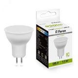 Лампа светодиодная LED 11вт 230в G5.3 белый 38138 FERON
