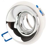 Встраиваемый светильник декоративный KL103 WH/CH MR16 GU5.3 белый хром Б0056353 ЭРА