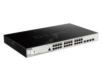 Коммутатор управляемый L2 24 порта 10/100/1000 Мб/с, 4хSFP 1000 Мб/с 110447 D-Link