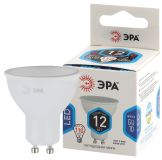 Лампа светодиодная LED MR16-12W-840-GU10 (диод, софит, 12Вт, нейтр, GU10) (10/100/4000) Б0040890 ЭРА