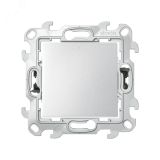 Карточный выключатель с подсветкой 6А 230В~ цвета алюминий S24 Harmonie 2410526-033 Simon