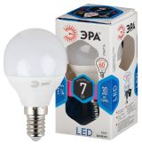 Лампа светодиодная LED P45-7W-840-E14 (диод, шар, 7Вт, нейтр, E14, (10/100/3600) Б0020551 ЭРА