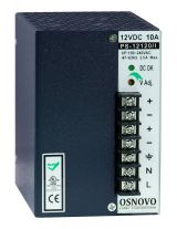 Блок питания промышленный. DC12V, 10A(120W). Диапазон входных напряжений AC100-240V. КПД 80% 00011170 OSNOVO