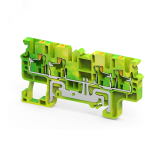 Клемма зазем. 4 конт. 2,5 кв.мм push-in OptiClip CPG-2,5-QUATTRO-PE-I-(0,2-2,5)-PEN 331858 КЭАЗ