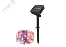 Солнечная светодиодная гирлянда SLR-G03-100M нить, мультицв., 100 LED ФАZА 5033467 JazzWay